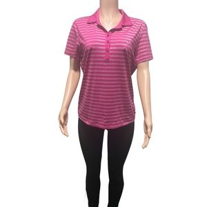 Cutter & Buck Short Sleeve Polo Shirt Pink Size M